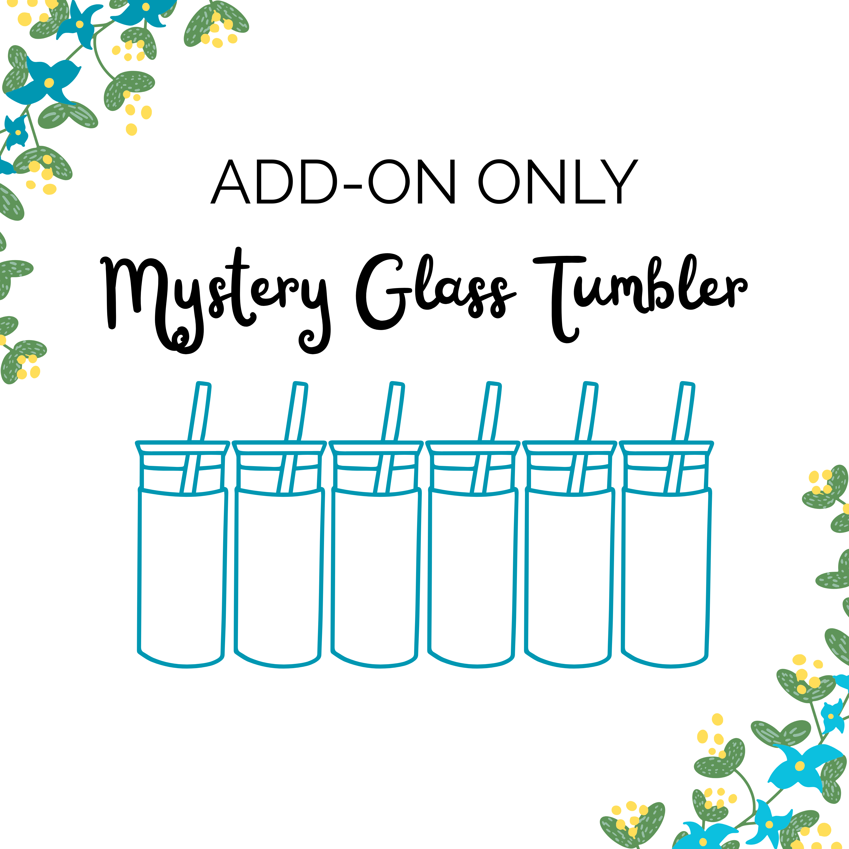 *ADD ON ONLY* Mystery Glass Tumbler