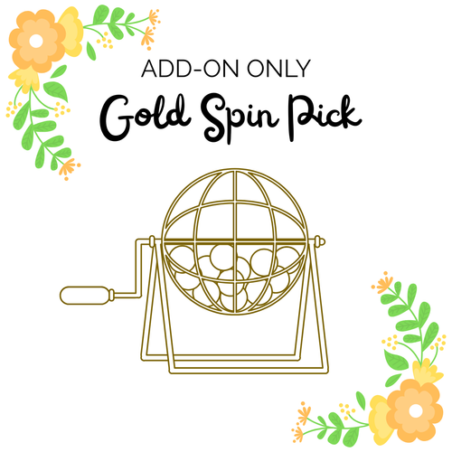 *ADD ON ONLY* Gold Spin Pick
